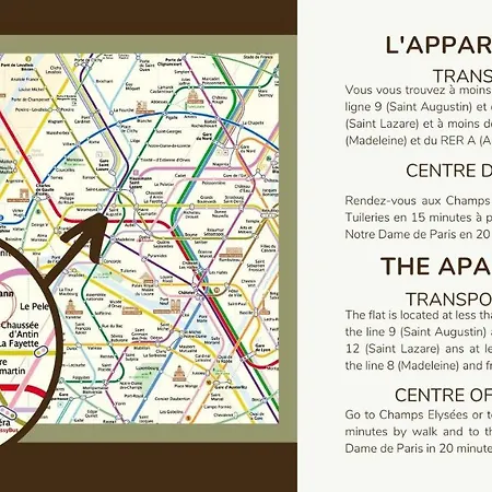 41.appart 4pers#madeleine#gallerie La Fayette Apartment